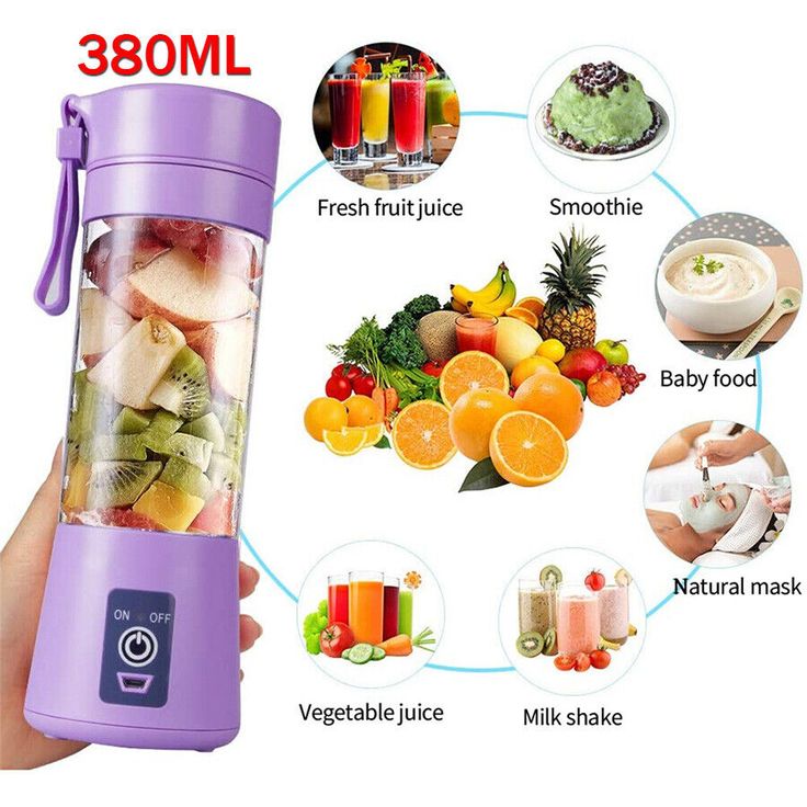 🔋 Rechargeable Portable Juice Blender – Make Fresh Juice Anywhere!